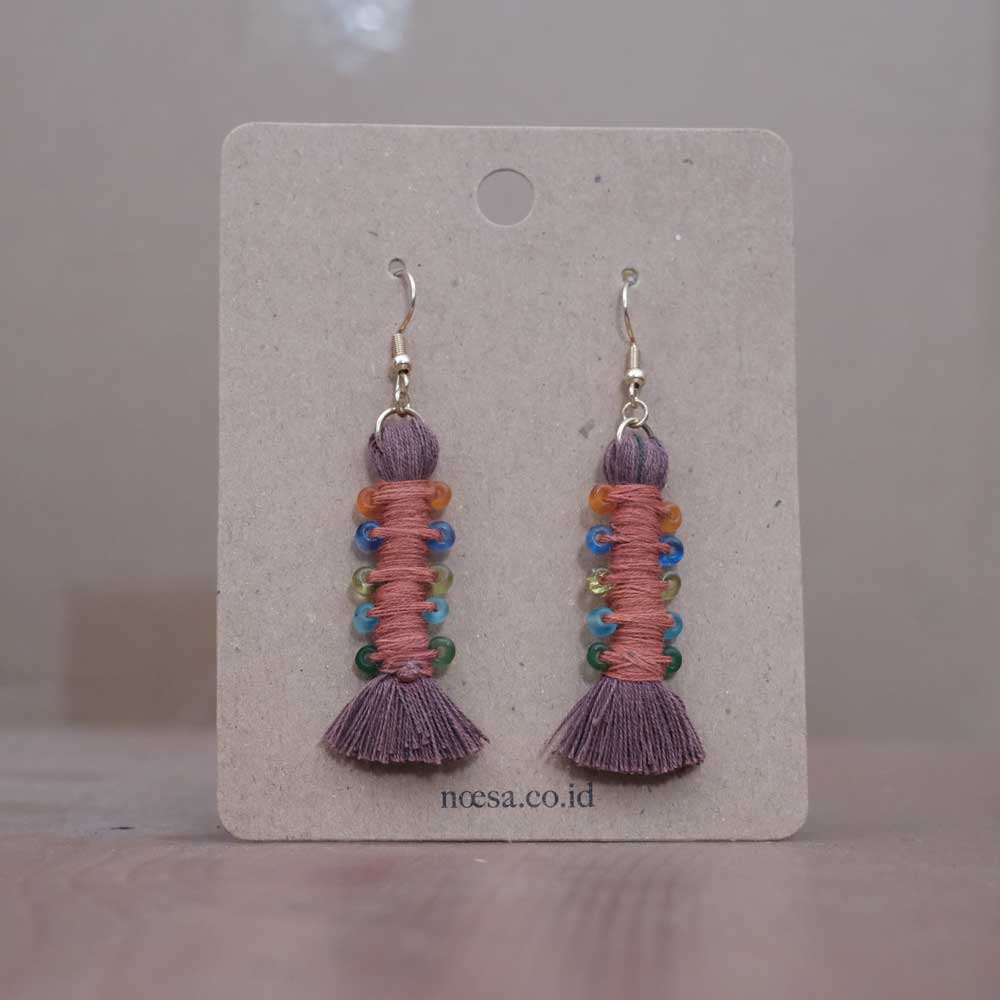 Earrings Tenun Ikat - Pilin Rua | Noesa