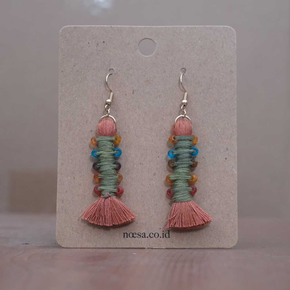 Earrings Tenun Ikat - Pilin Rua | Noesa