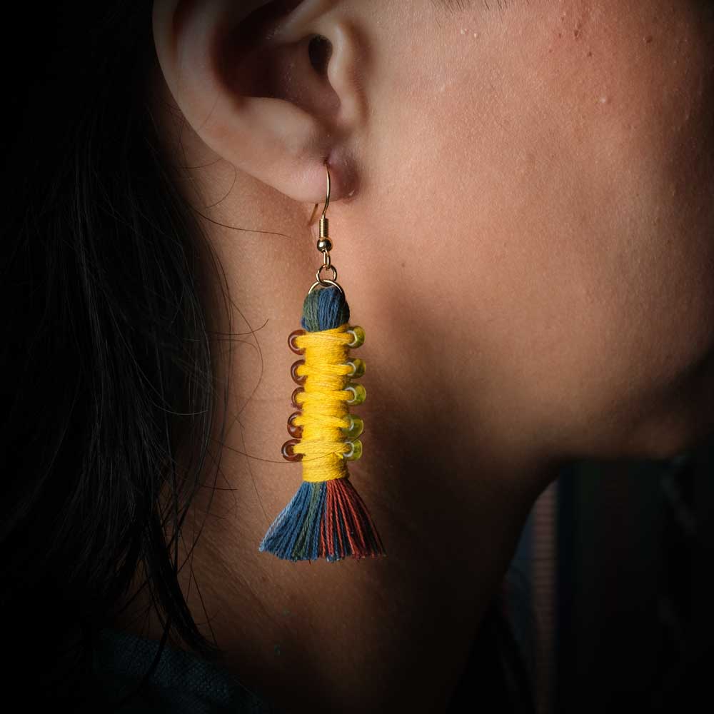 Earrings Tenun Ikat - Pilin Rua | Noesa