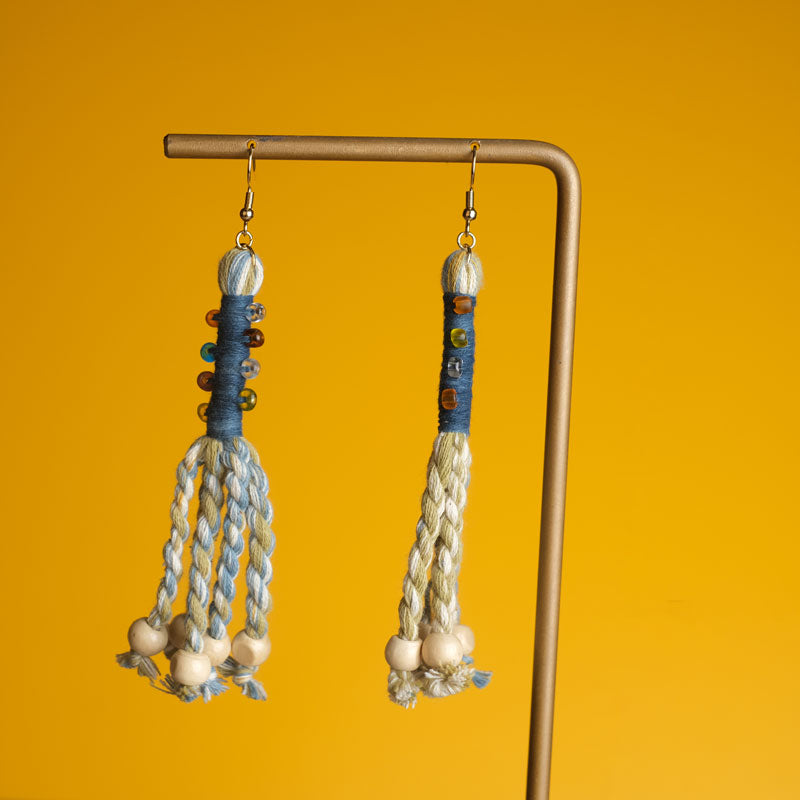 Anting Pilin - Earrings Tenun Ikat | Noesa