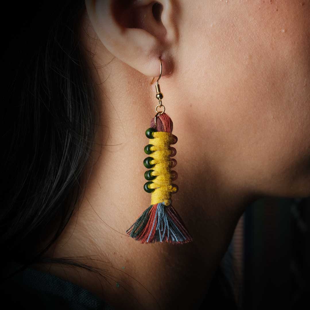 Earrings Tenun Ikat - Pilin Rua | Noesa