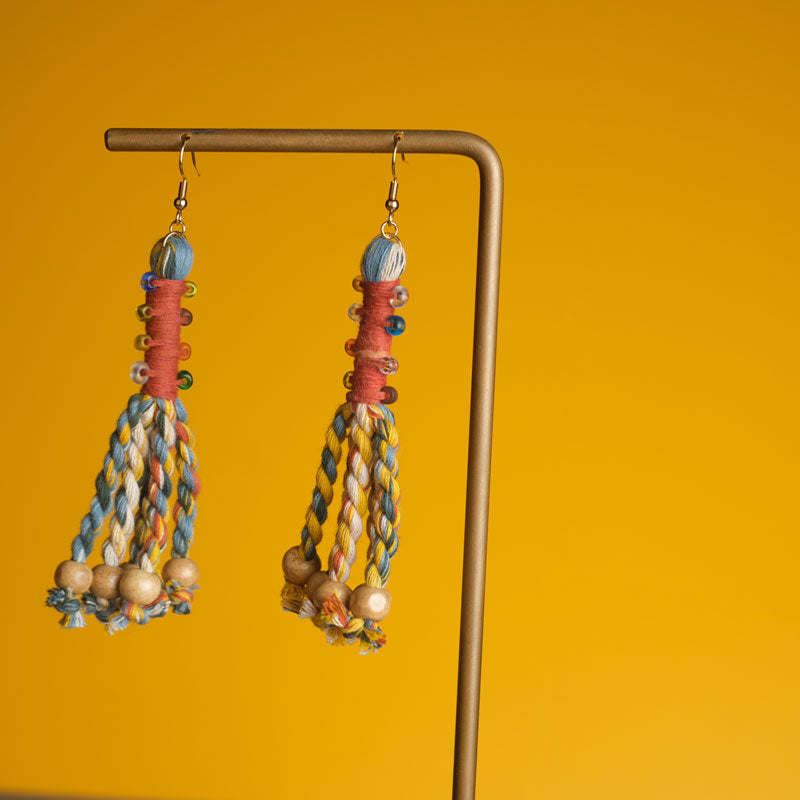 Anting Pilin - Earrings Tenun Ikat | Noesa
