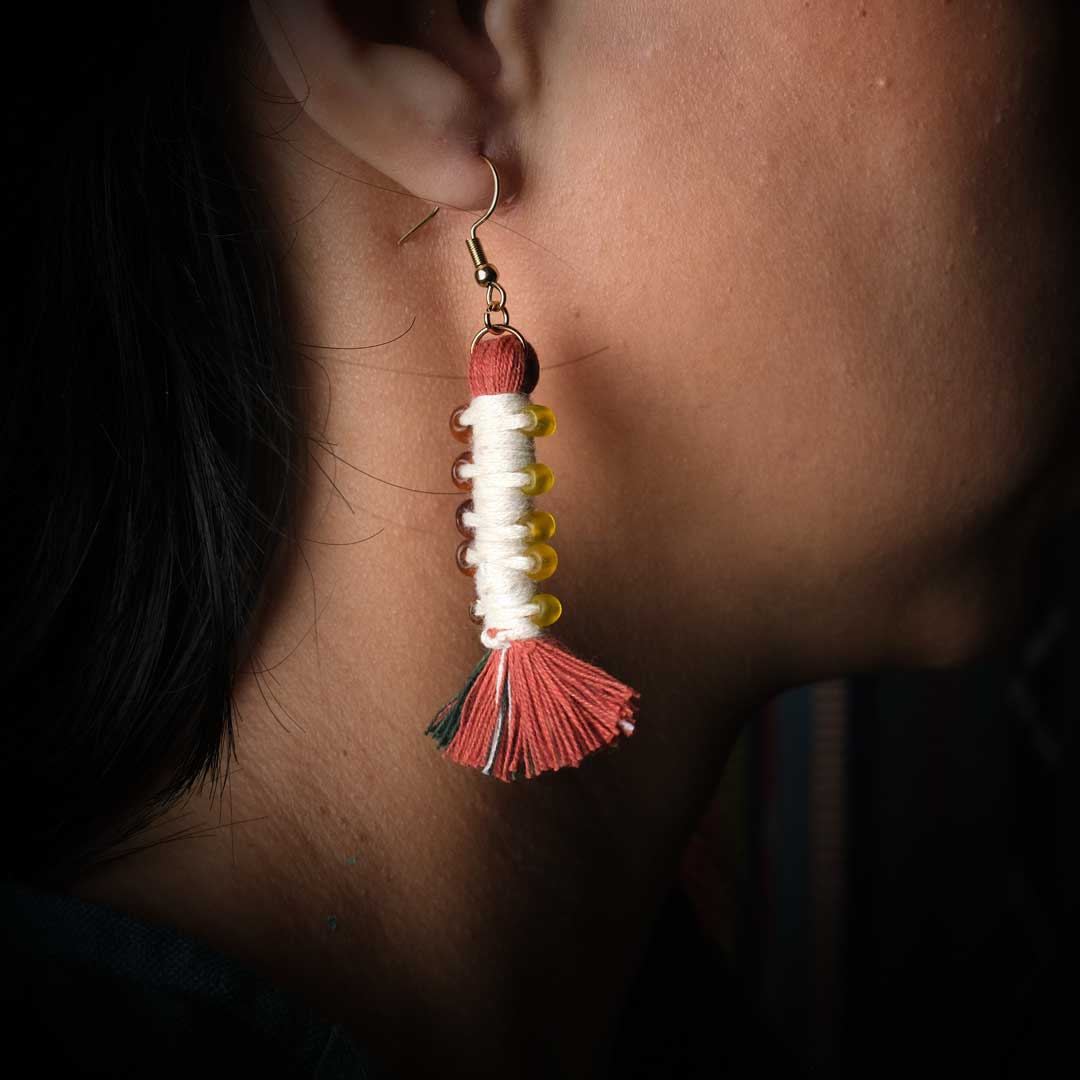 Earrings Tenun Ikat - Pilin Rua | Noesa