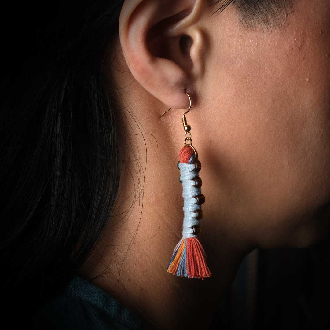 Earrings Tenun Ikat - Pilin Rua | Noesa