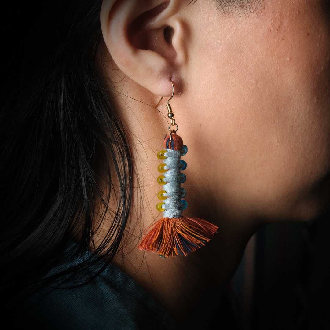 Earrings Tenun Ikat - Pilin Rua | Noesa