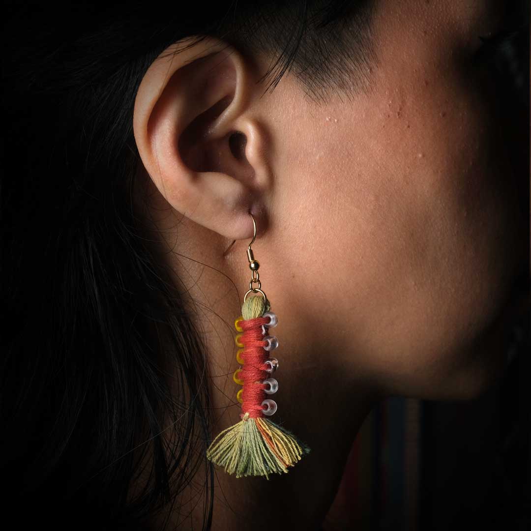 Earrings Tenun Ikat - Pilin Rua | Noesa