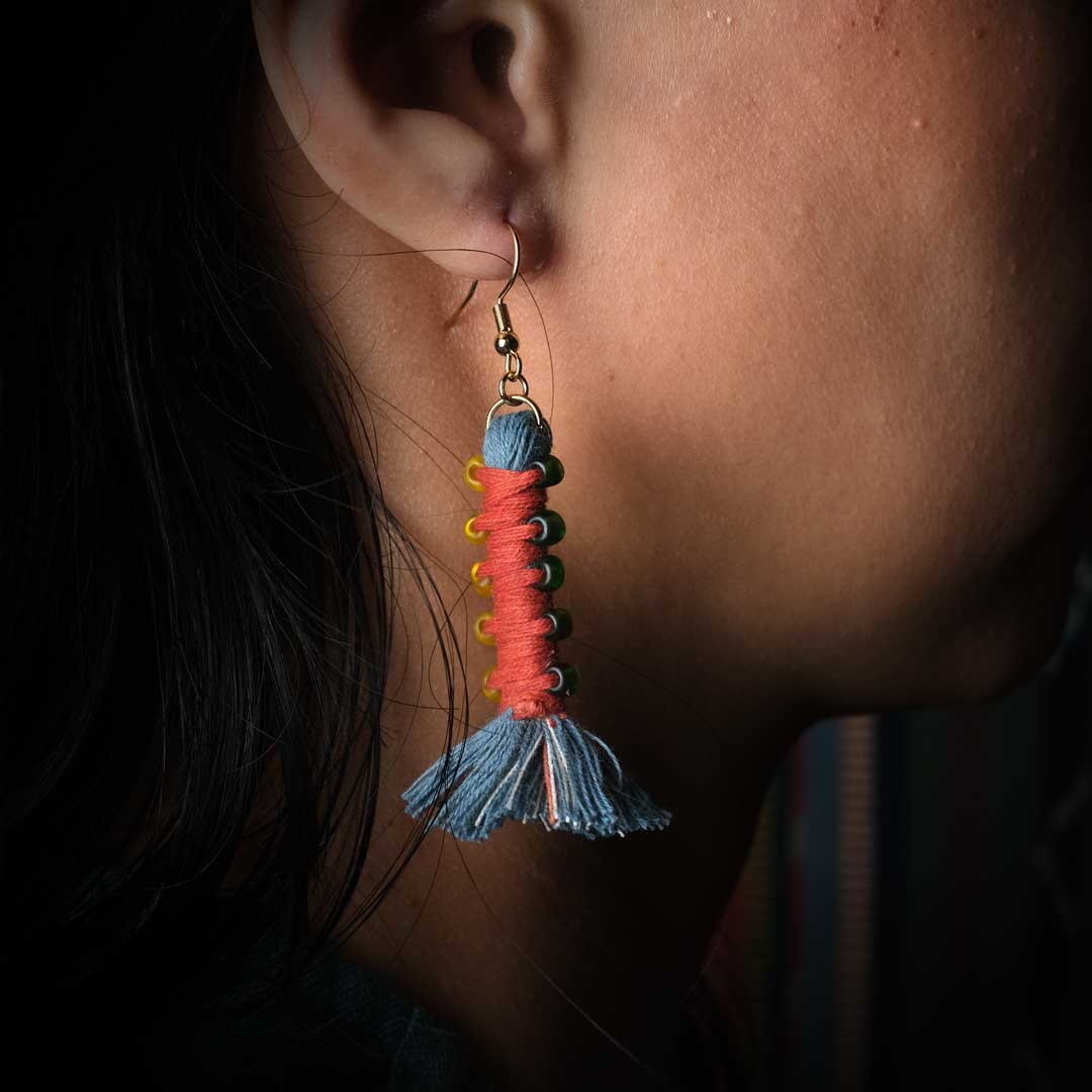Earrings Tenun Ikat - Pilin Rua | Noesa