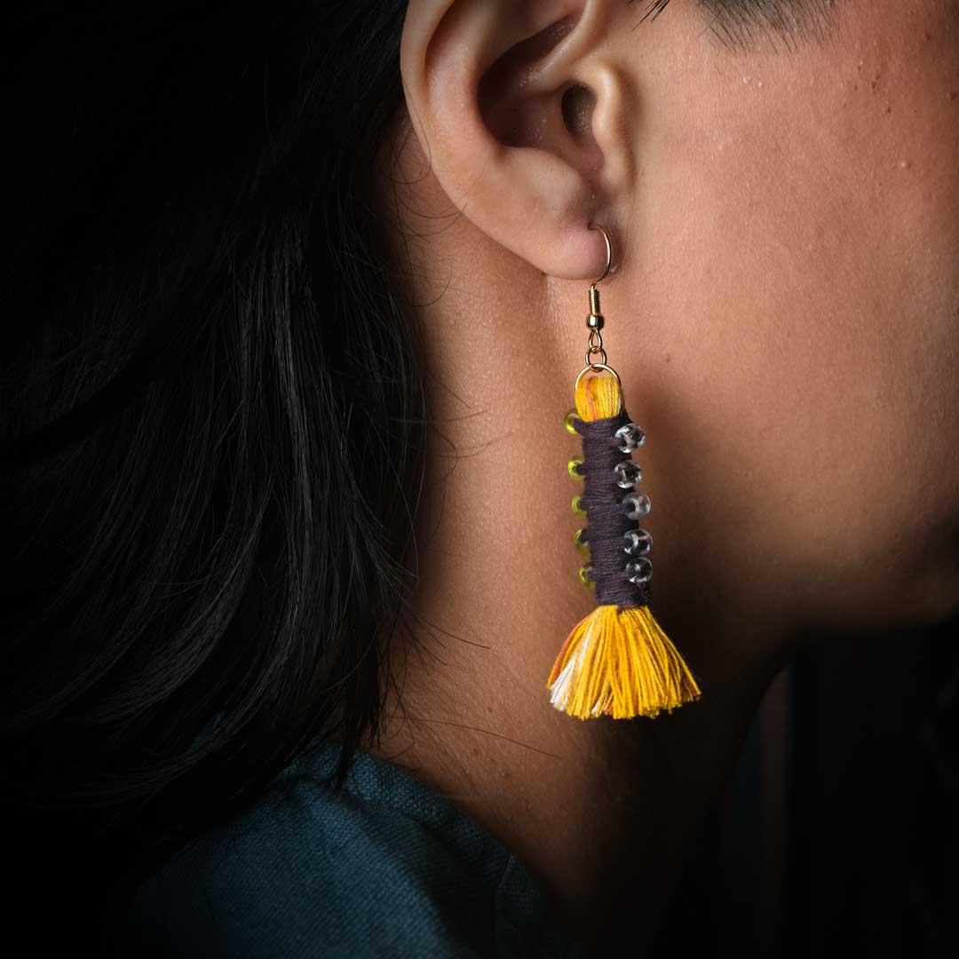 Earrings Tenun Ikat - Pilin Rua | Noesa