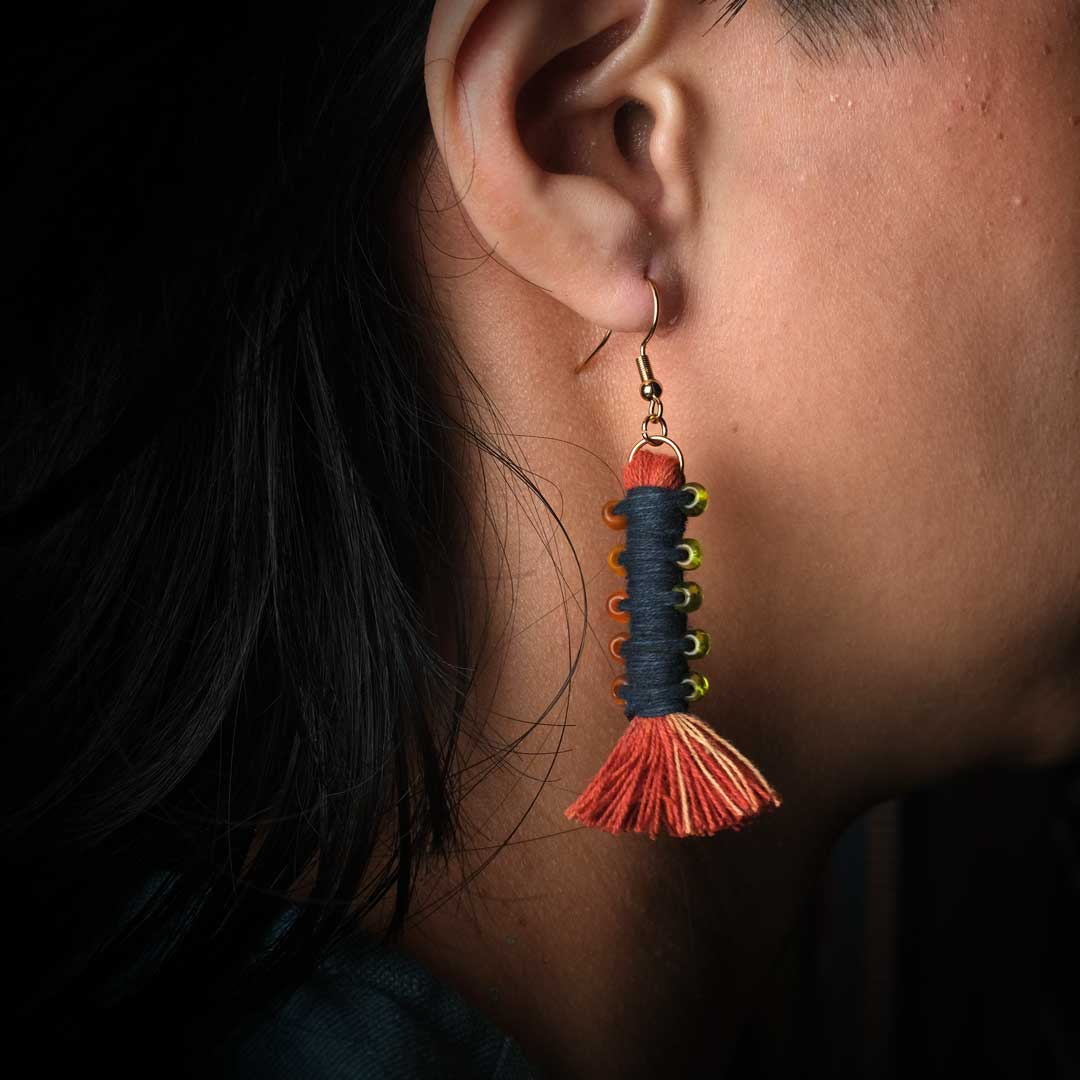 Earrings Tenun Ikat - Pilin Rua | Noesa