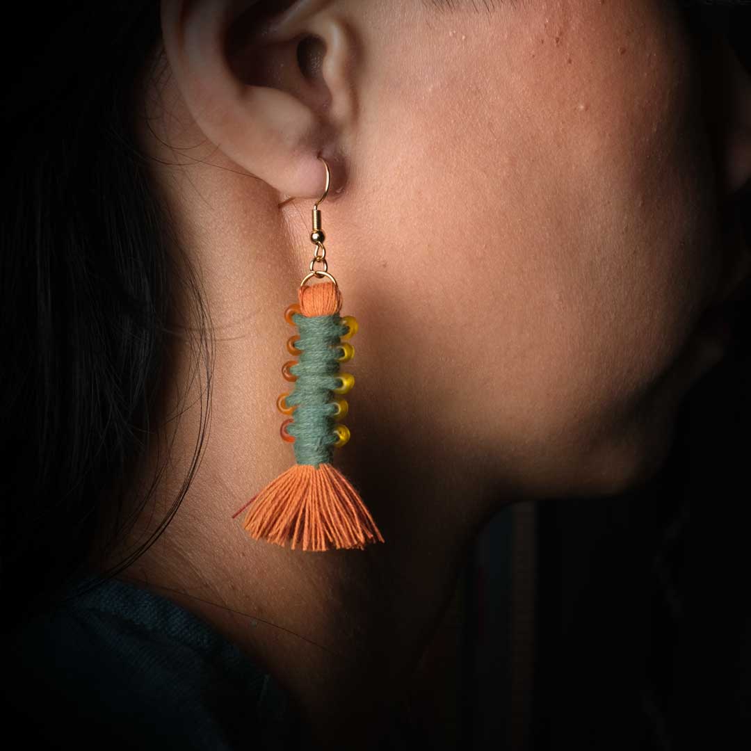 Earrings Tenun Ikat - Pilin Rua | Noesa