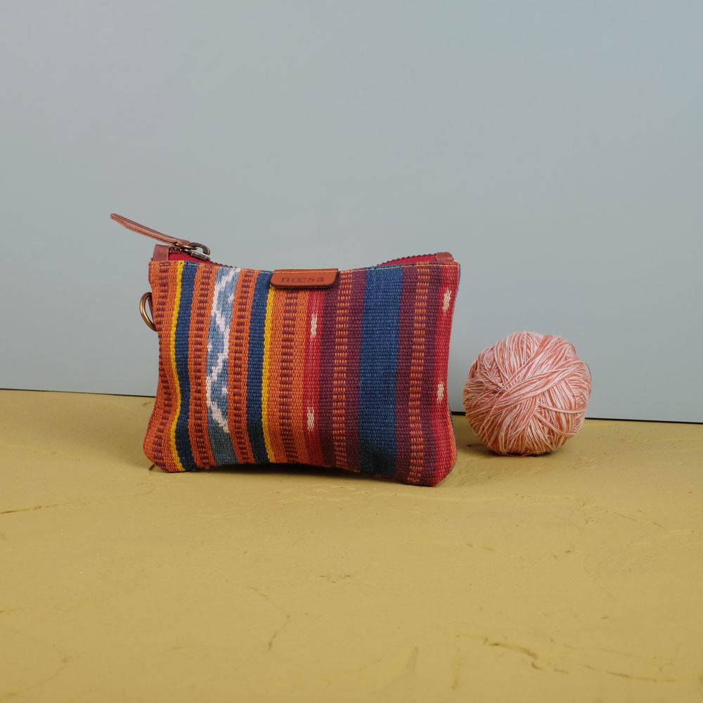 Kantong Pouch Tenun Ikat - Size M | Noesa