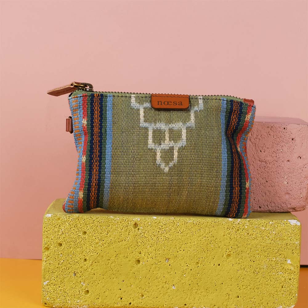Kantong Pouch Tenun Ikat - Size M | Noesa