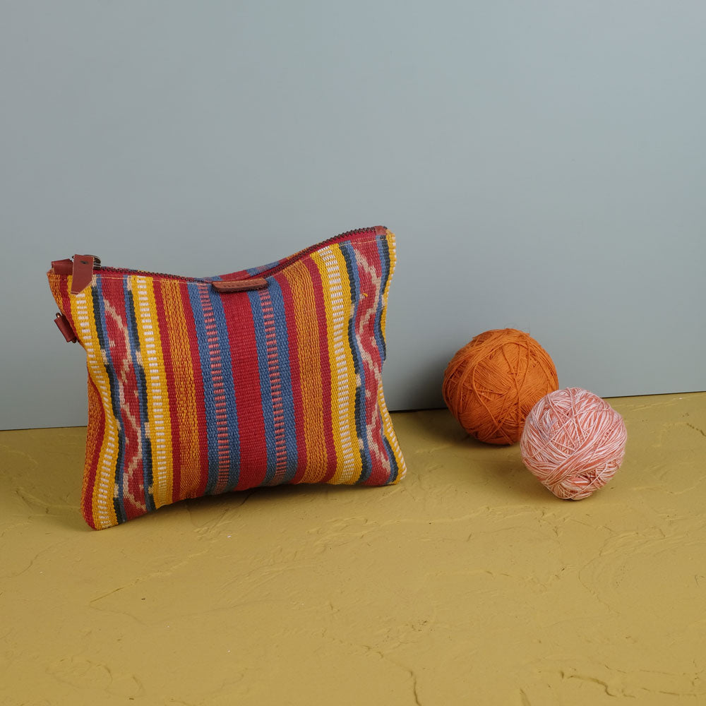 Kantong Pouch Tenun Ikat - Size L | Noesa