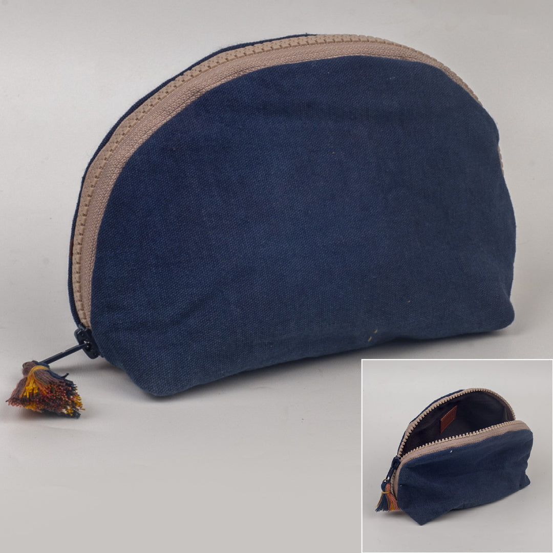 Pancong Pouch Linen - Indigo | Noesa