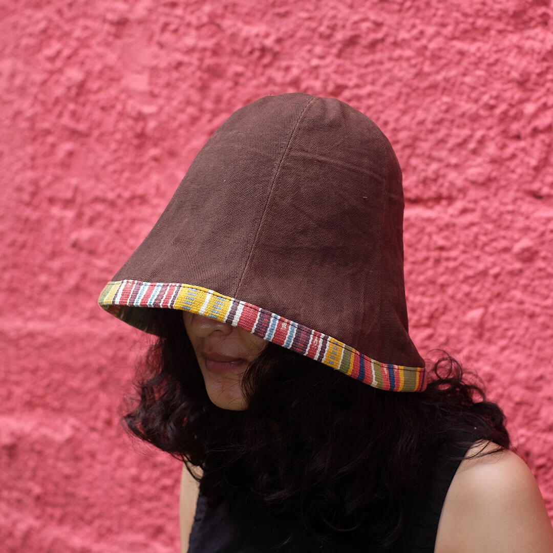 Topi Tulip List Tenun - Bucket Hat | Noesa