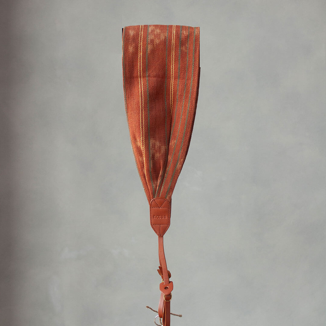 Sangkut - Natural Dye Tenun Ikat Camera Strap Size S | Noesa