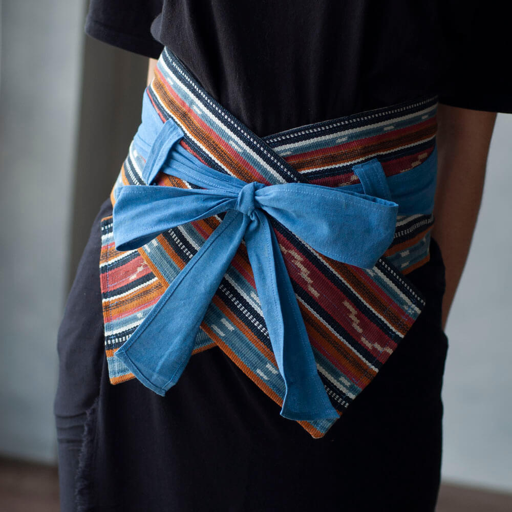 Reversible Obi Belt Tali Linen | Lingkar Rua | Noesa - 001 - Noesa | Noesa
