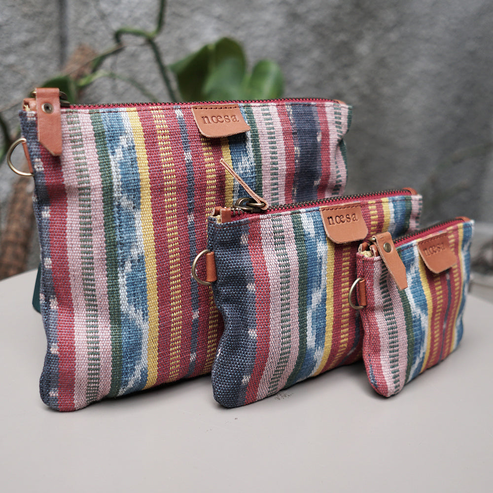 Kantong Pouch Tenun Ikat - Size S | Noesa