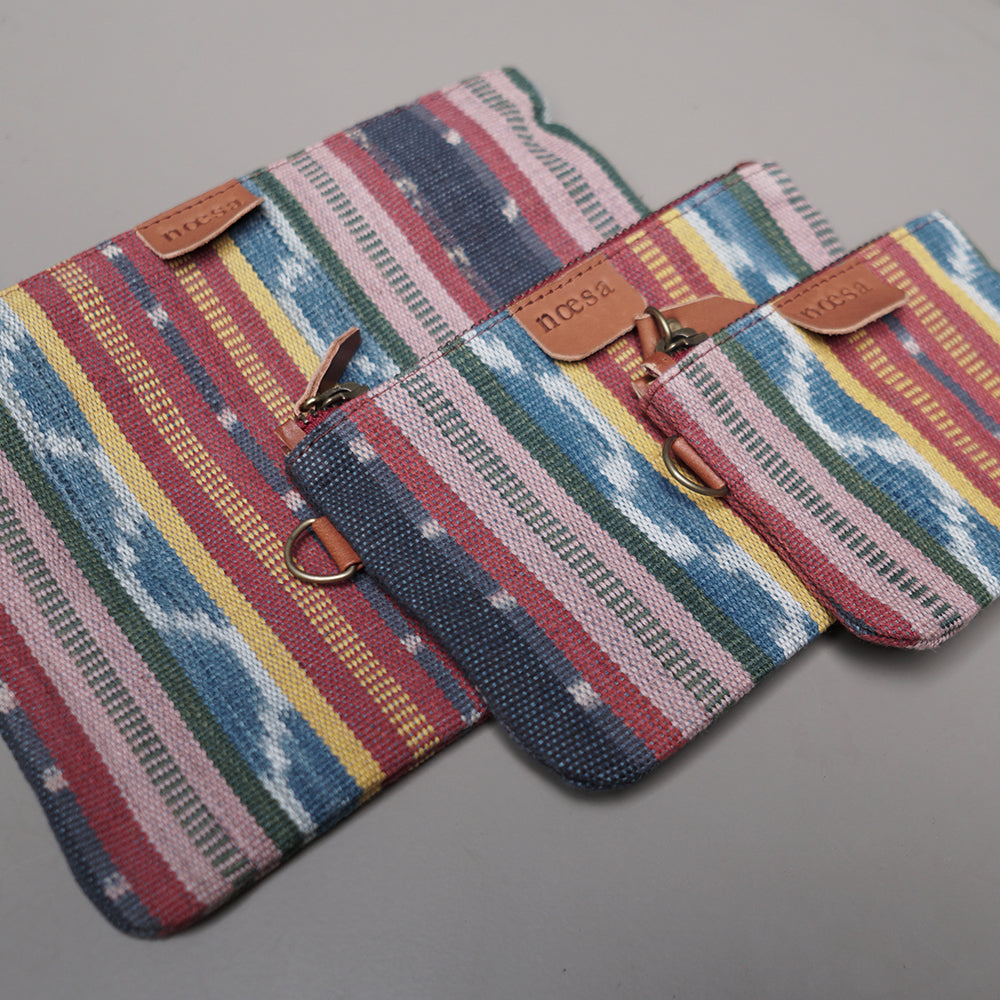 Kantong Pouch Tenun Ikat - Size M | Noesa
