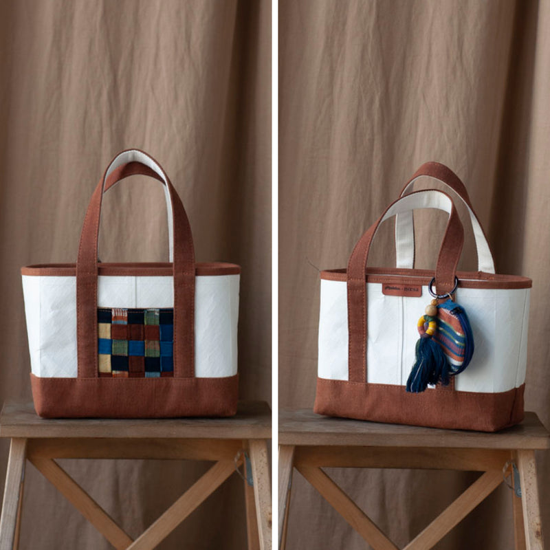 Totebag Bag. Handmade Upcycled Bag from Indonesia. Popsiklus and Noesa collaboration