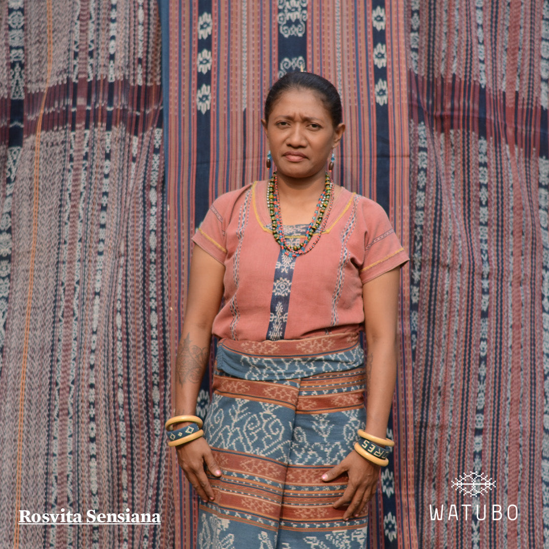 Kojawulet 03 - Shawl Tenun Ikat Sikka Flores Natural Dye | Watubo - Watubo | Noesa