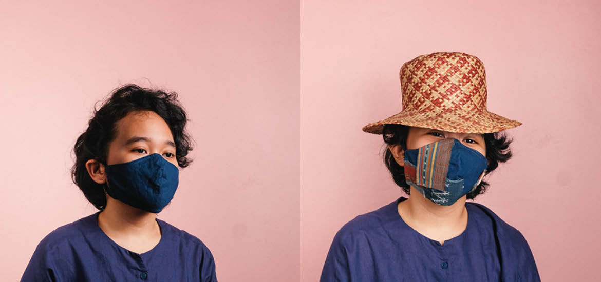 Menyulap Sisa Tenun Menjadi Masker
