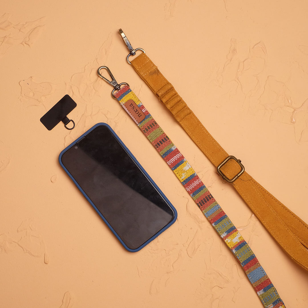 Ambai Haa - Handwoven Natural Dye Phone Strap | Noesa