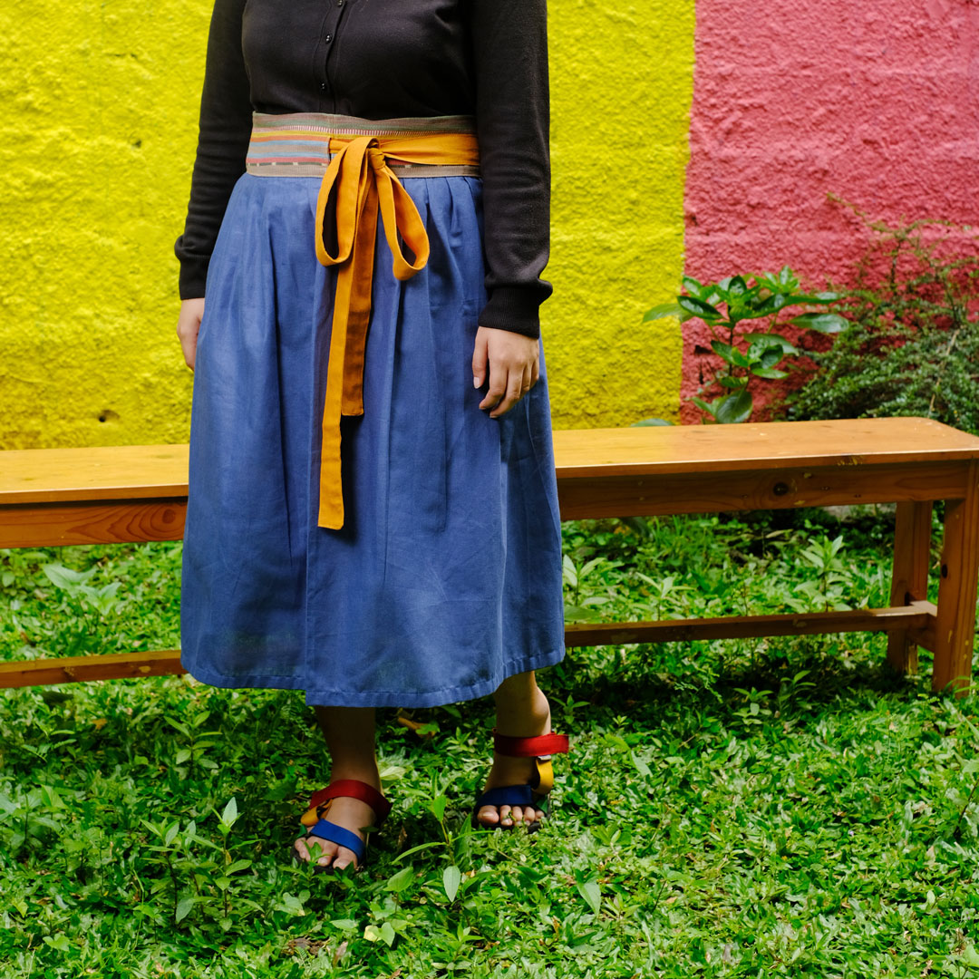 Hanbok Skirt Half Tenun - Plus Size  | Noesa