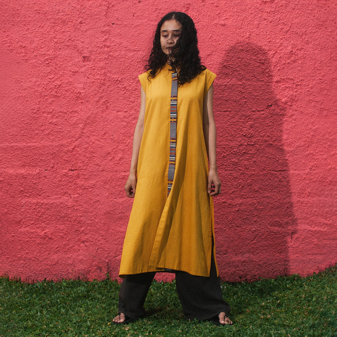 Palis - Sleeveless Dress Natural Dye | Noesa