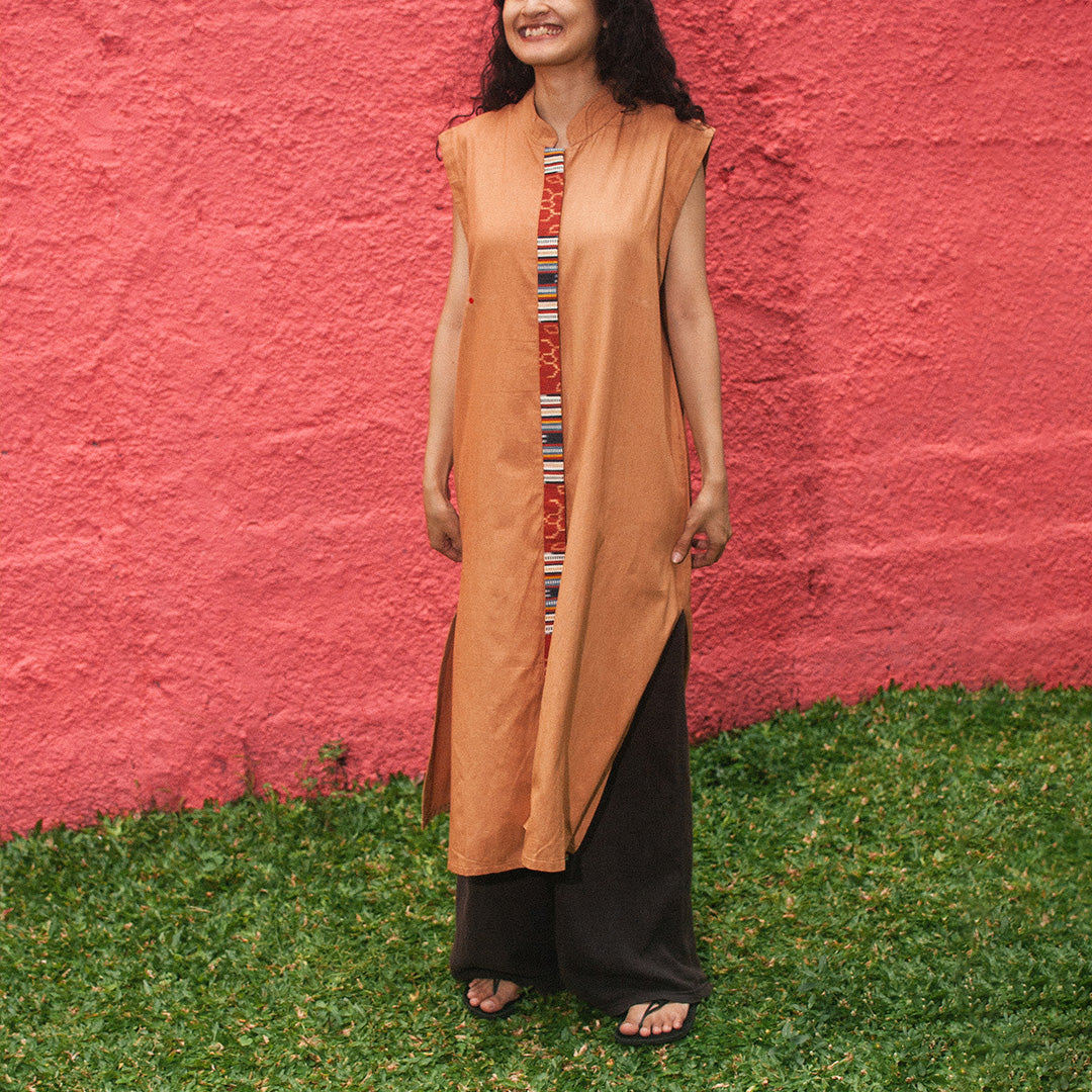 Palis - Sleeveless Dress Natural Dye | Noesa