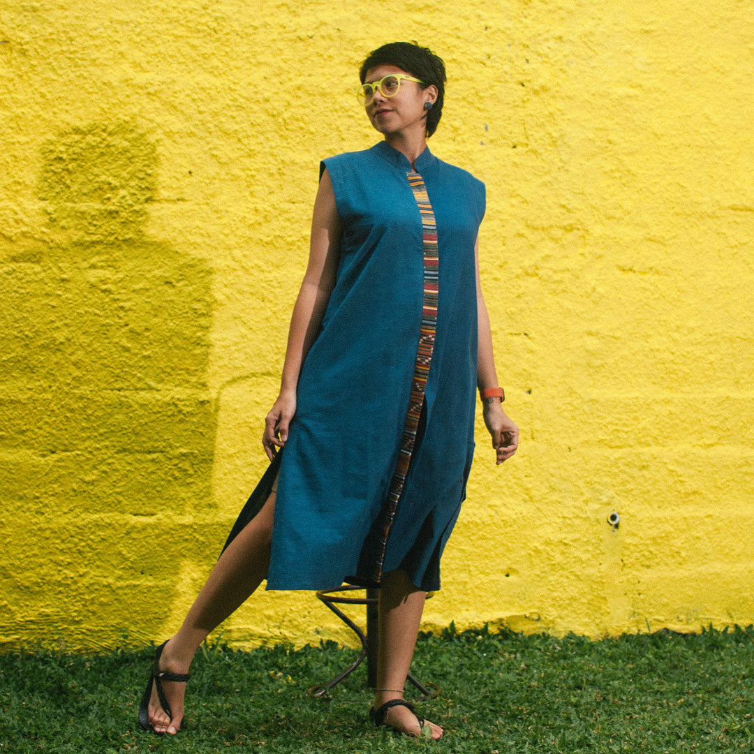 Palis - Sleeveless Dress Natural Dye | Noesa