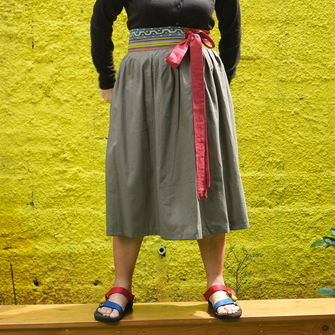 Hanbok Skirt Half Tenun - All Size  | Noesa