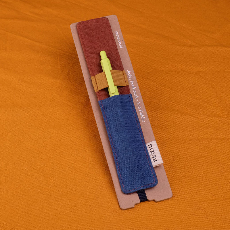 Jeda Polos Tilu - Cloth Bookmark and Pen Holder | Noesa