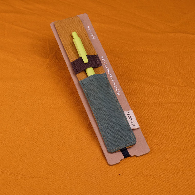 Jeda Polos Tilu - Cloth Bookmark and Pen Holder | Noesa