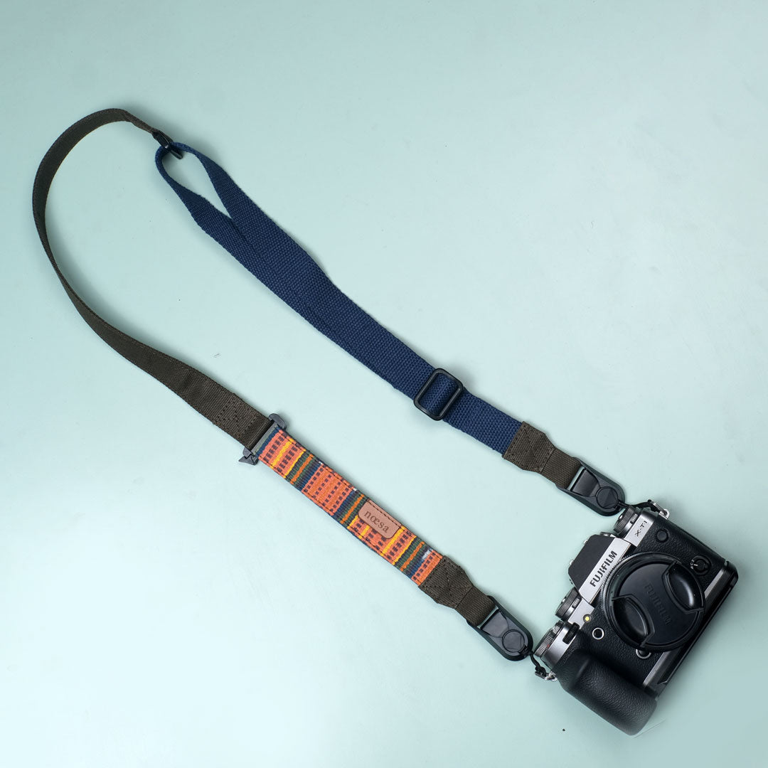 Camera Strap Tenun Ikat - Sangkut 3-in-1 | Noesa