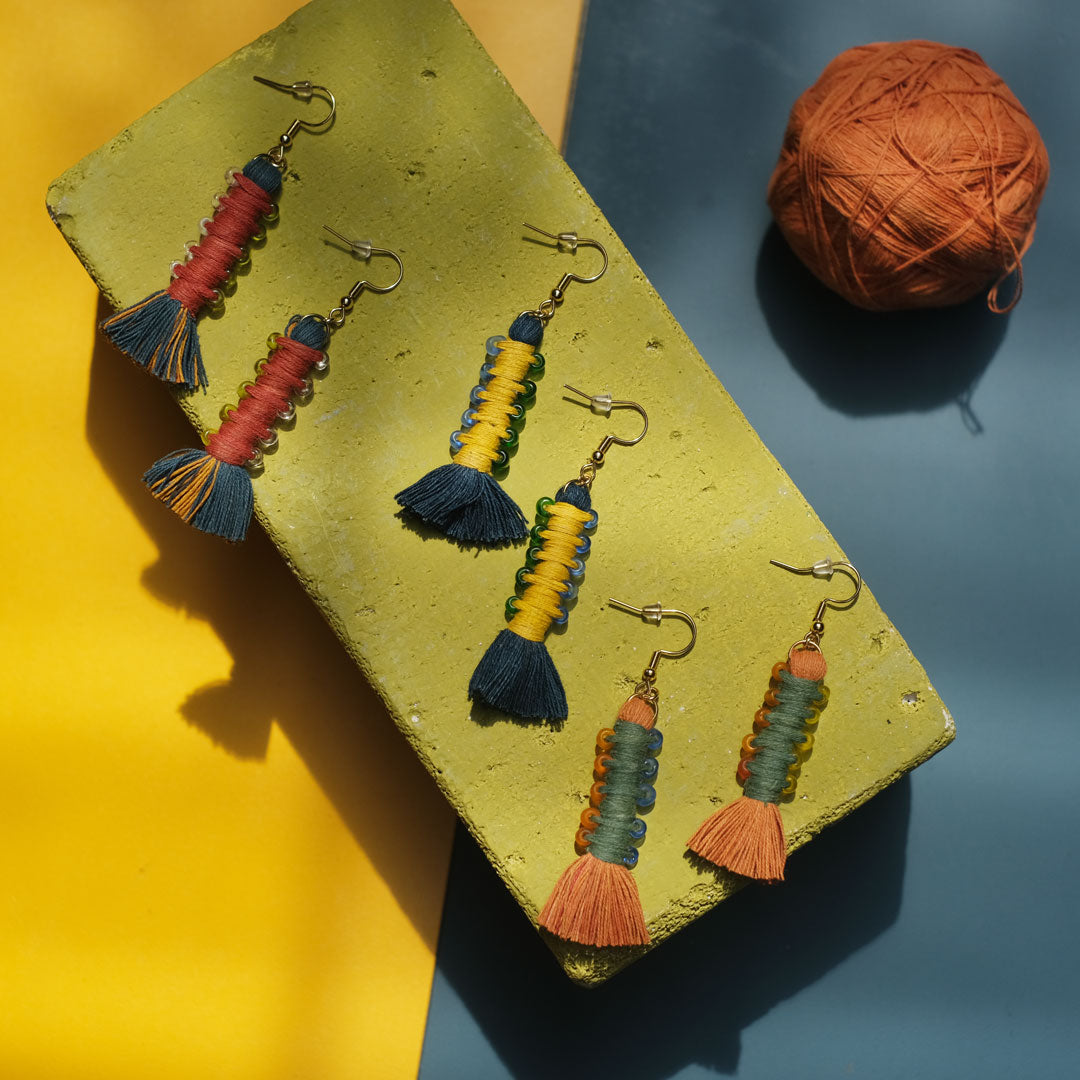 Earrings Tenun Ikat - Pilin Rua | Noesa