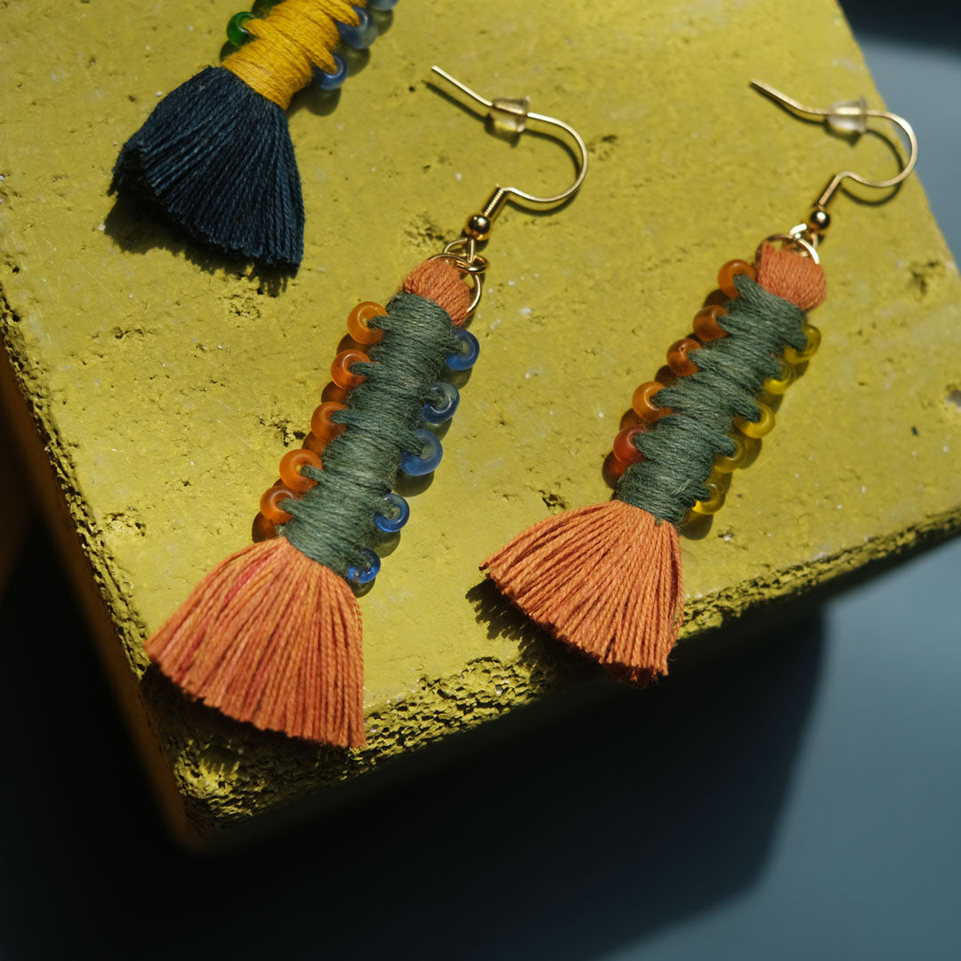 Earrings Tenun Ikat - Pilin Rua | Noesa