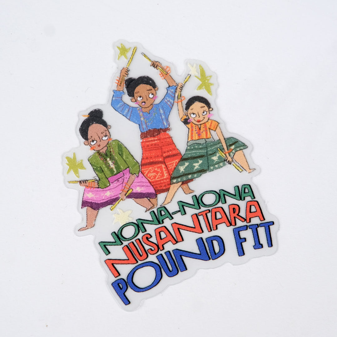 Nona Nusantara: Wellness Edition Sticker Set - Parade Saku | Noesa