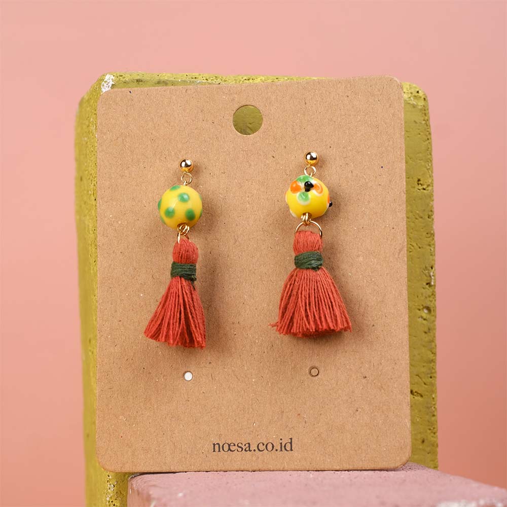 Earrings Tenun Ikat - Pijar Luli | Noesa
