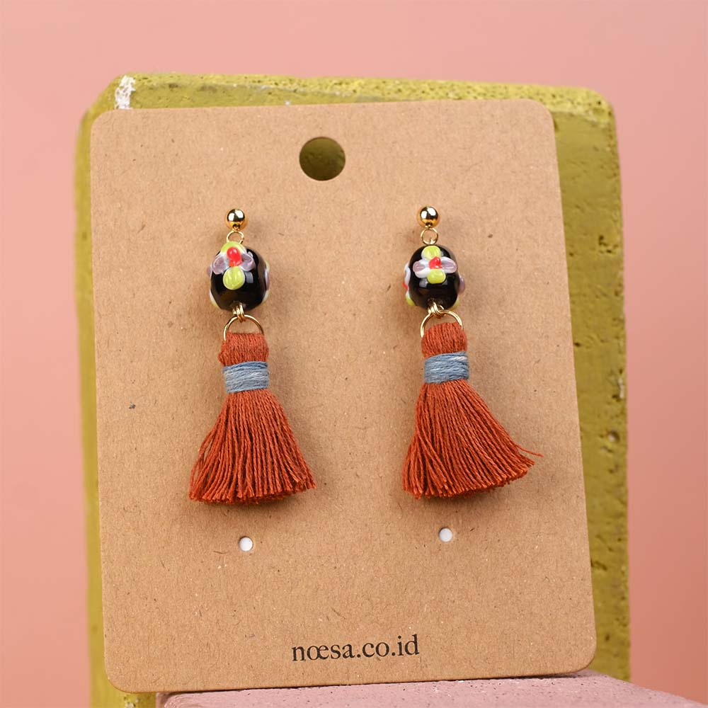 Earrings Tenun Ikat - Pijar Luli | Noesa