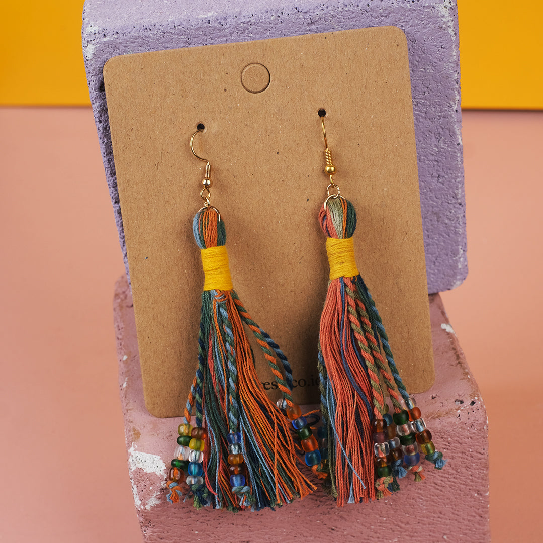 Anting Pijar - Earrings Tenun Ikat | Noesa