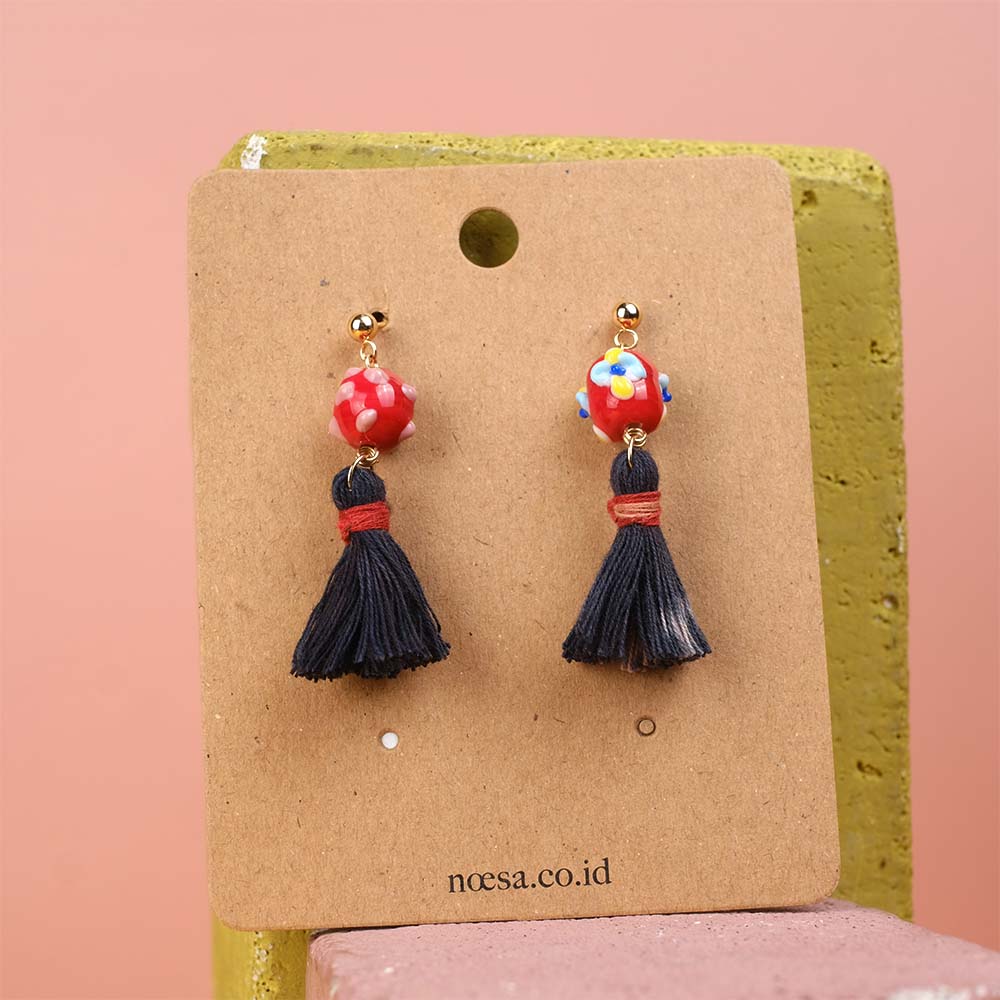 Earrings Tenun Ikat - Pijar Luli | Noesa
