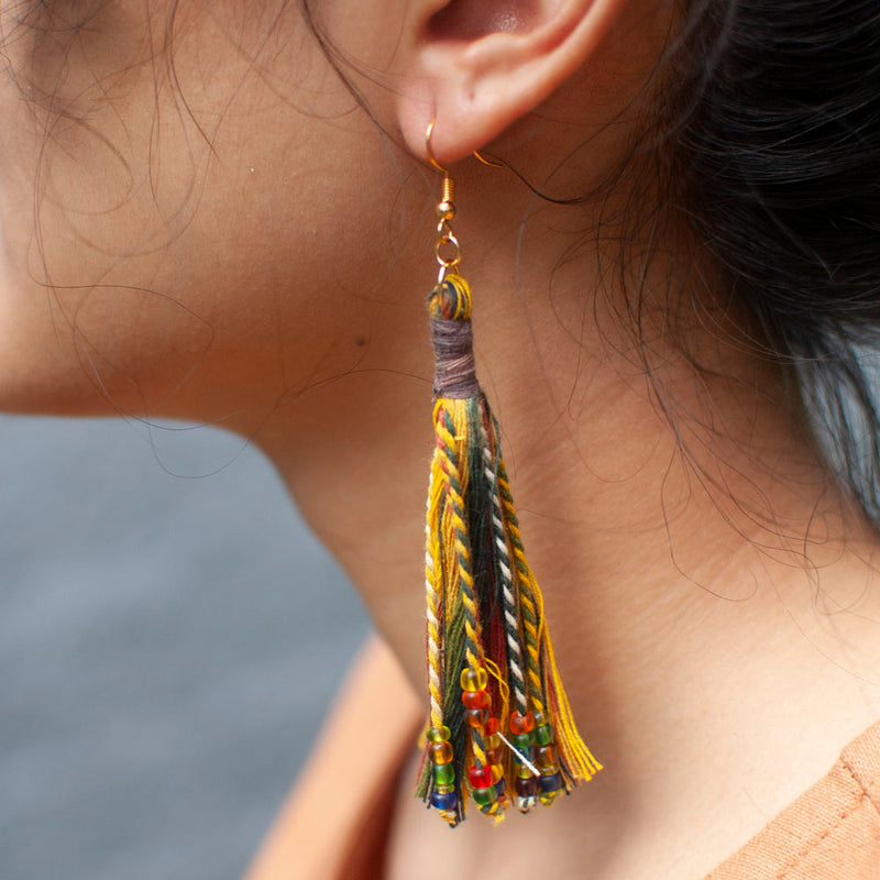 Anting Pijar - Earrings Tenun Ikat | Noesa