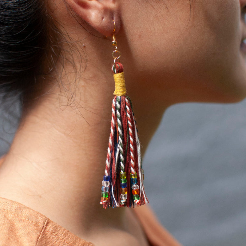 Anting Pijar - Earrings Tenun Ikat | Noesa