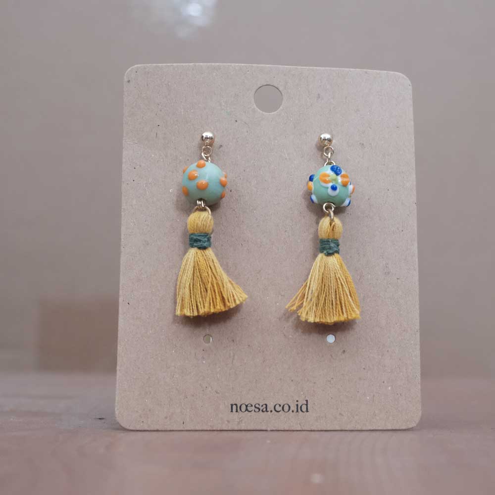 Earrings Tenun Ikat - Pijar Luli | Noesa