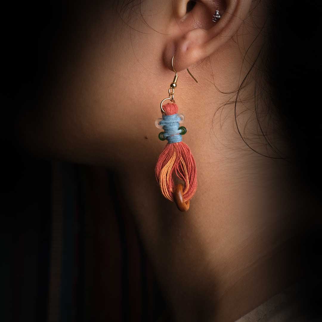 Earrings Tenun Ikat - Pijar Tilu | Noesa