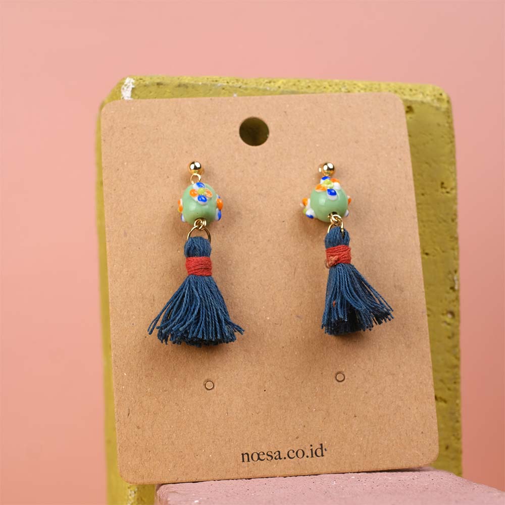 Earrings Tenun Ikat - Pijar Luli | Noesa