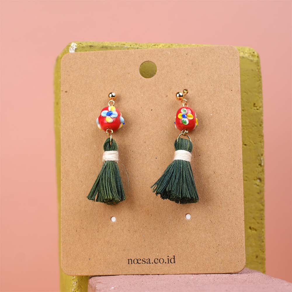 Earrings Tenun Ikat - Pijar Luli | Noesa