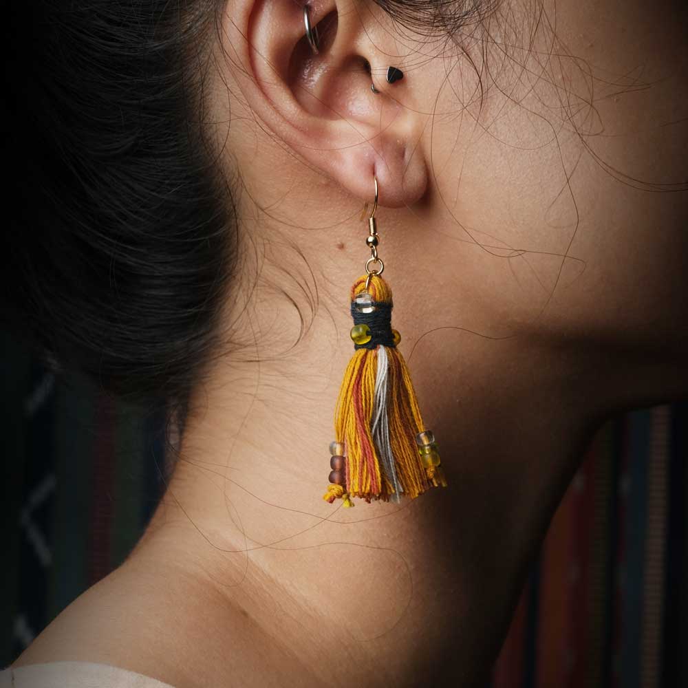 Earrings Tenun Ikat - Pijar Rua | Noesa