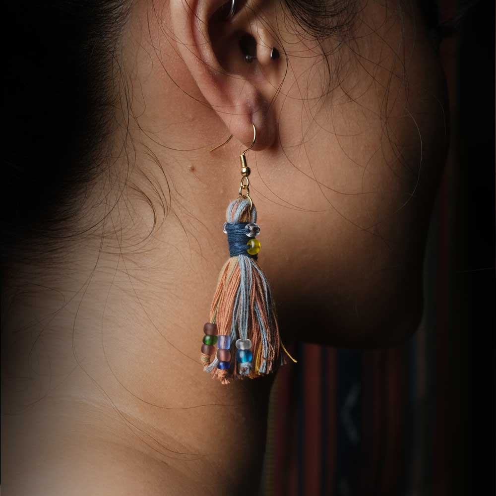 Earrings Tenun Ikat - Pijar Rua | Noesa